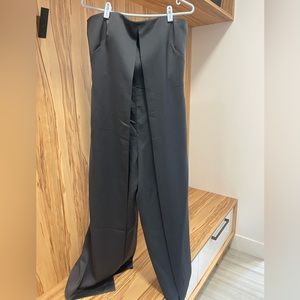 Club Monaco Grey Strapless Jumpsuit